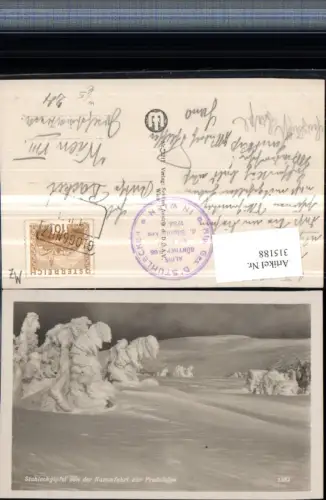 315188,Stuhleckgipfel von d. Kammfahrt zur Predulalpe b. Spital am Semmering Winterbild