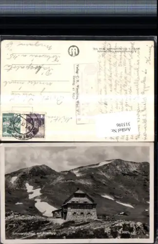 315196,Schneealpenhaus Berghütte m. Windberg b. Altenberg Bergkulisse