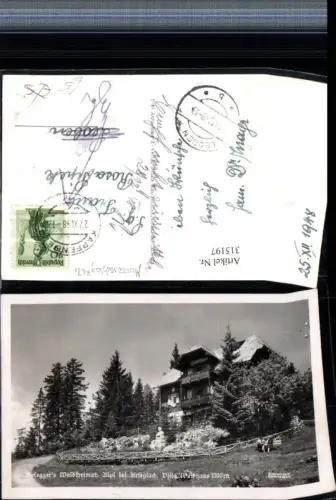315197,Roseggers Waldheimat Alpl b. Krieglach Villa Waldhaus