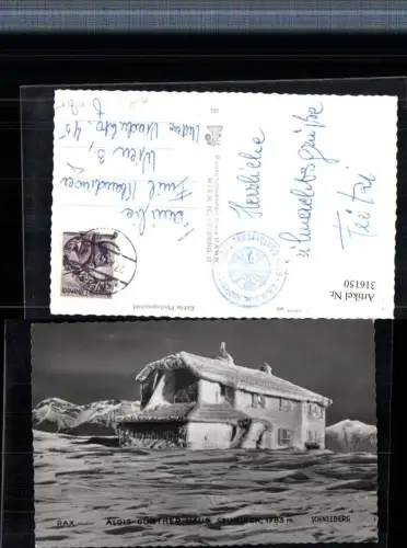316150,Alois Güntherhaus am Stuhleck Berghütte b. Spital am Semmering Bergkulisse Winterbild