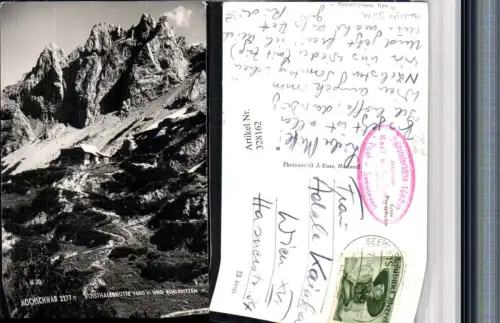 328162,Hochschwab Voisthalerhütte Berghütte b. Seewiesen m. Edelspitzen Bergkulisse