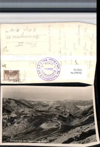 328176,Schiestlhaus Berghüte am Hochschwab b. Sankt Ilgen Bergkulisse