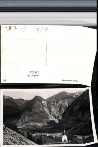 328202,Weichselboden Kirche Bergkulisse
