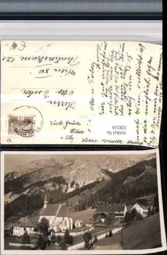 328210,Seewiesen Kirche Bergkulisse