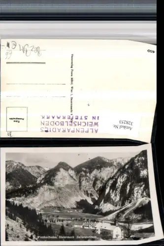 328253,Weichselboden Kirche m. Zellerstaritzen Bergkulisse