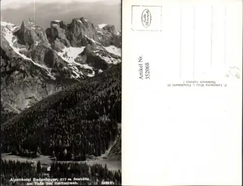 352068,Alpenhotel Bodenbauer am Fuße des Hochschwab b. St. Ilgen Bergkulisse