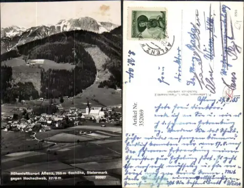 352069,Aflenz Totale geg. Hochschwab Bergkulisse