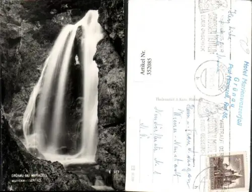 352085,Grünau b. Mariazell Marienwasserfall Wasserfall