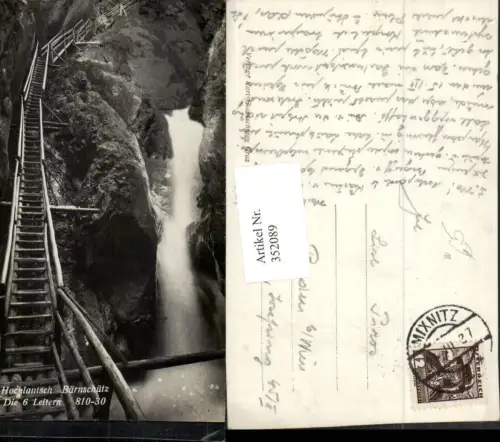 352089,Hochlantsch Bärenschütz Klamm b. Pernegg an d. Mur Die 6 Leitern Wasserfall