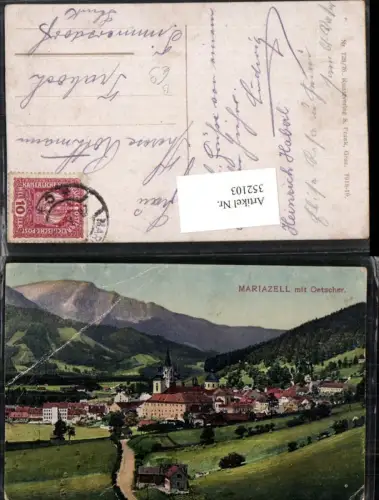 352103,Mariazell Totale m. Ötscher Bergkulisse