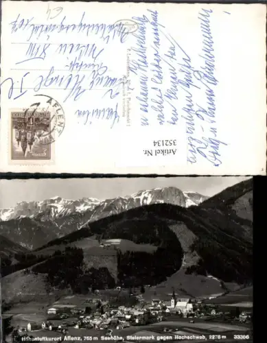 352134,Aflenz Totale geg. Hochschwab Bergkulisse