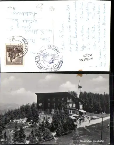 352159,Bürgeralpe b. Mariazell Berghotel m. Aussichtsturm