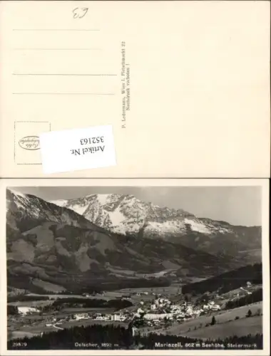 352163,Mariazell Totale m. Ötscher Bergkulisse