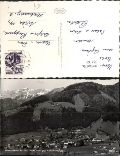 352166,Aflenz Totale geg. Hochschwabgruppe Bergkulisse