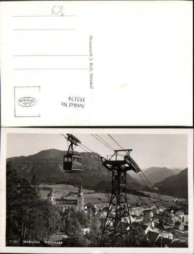352174,Mariazell Totale Bergkulisse Seilbahn