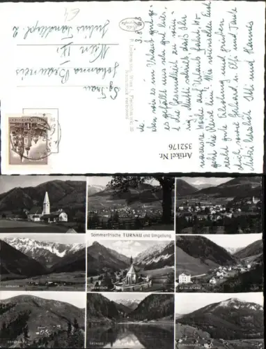 352176,Turnau Totale u. Umgebung Göriach Seewiesen Au b. Aflenz Mehrbildkarte