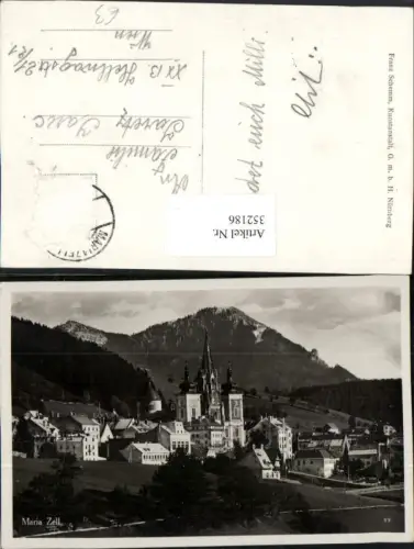 352186,Mariazell Teilansicht Kirche