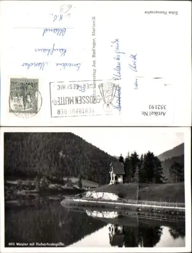 352193,Walster m. Hubertuskapelle Kapelle b. Mariazell