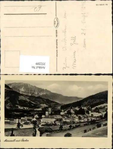 352209,Mariazell Totale m. Ötscher Bergkulisse