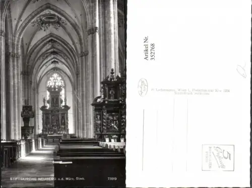 352768,Neuberg an d. Mürz Stiftskirche Kirche Innenansicht