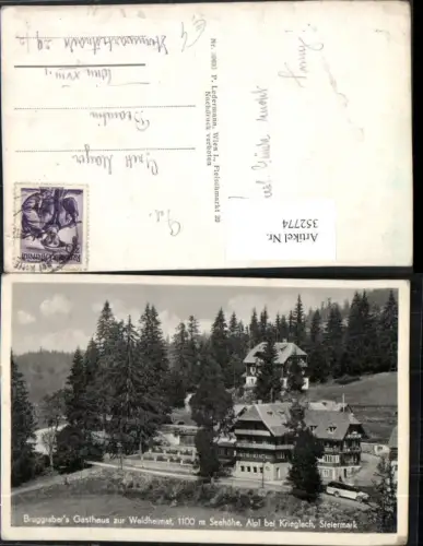 352774,Alpl b. Krieglach Bruggrabers Gasthaus zur Waldheimat