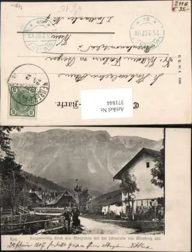 371844,Rax Knappensteig Almgraben Schneealm von Altenberg pub B.K.W.I. 1069