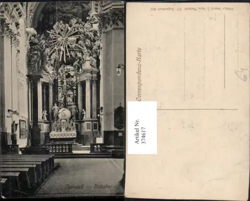374617,Mariazell Kirche Innenansicht Hochaltar