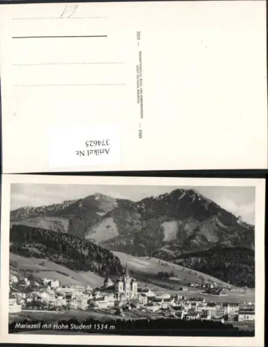 374625,Mariazell Totale m. Hohe Student Bergkulisse