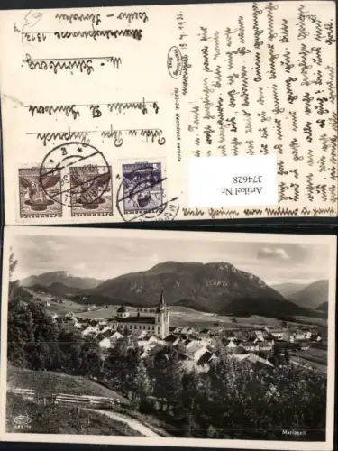 374628,Mariazell Totale Bergkulisse
