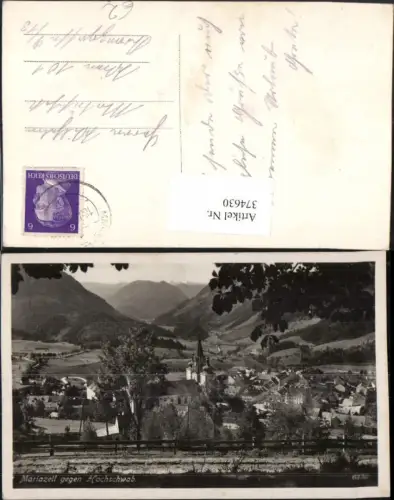 374630,Mariazell Totale geg. Hochschwab