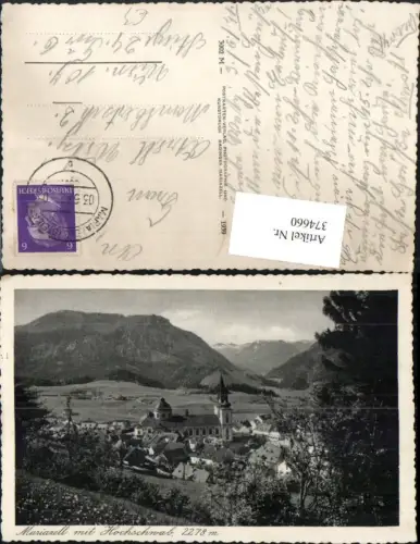 374660,Mariazell Teilansicht Kirche m. Hochschwab