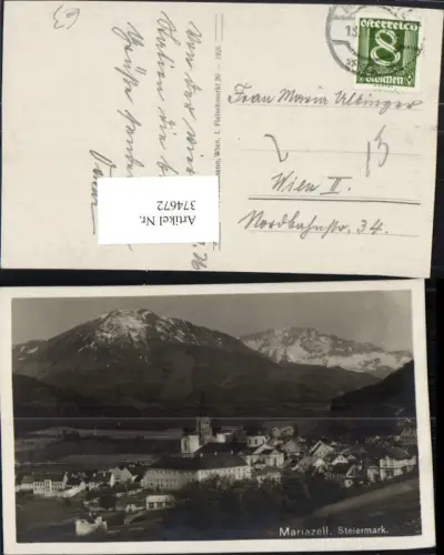 374672,Mariazell Totale Bergkulisse