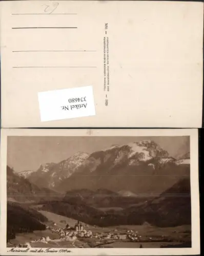 374680,Mariazell Totale m. Tonion Bergkulisse