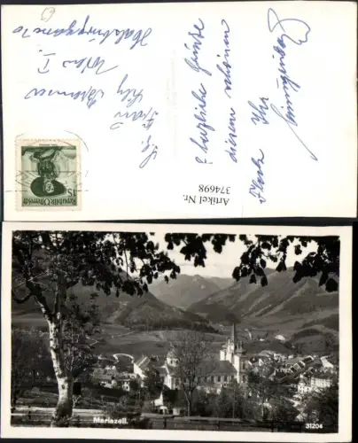 374698,Mariazell Teilansicht Kirche