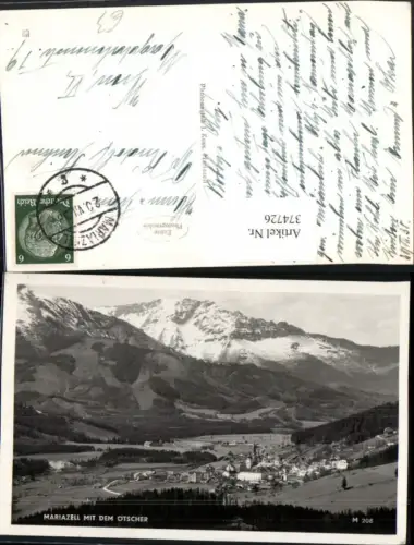 374726,Mariazell Totale m. Ötscher Bergkulisse