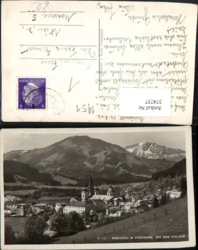 374737,Mariazell Totale m. Ötscher Bergkulisse