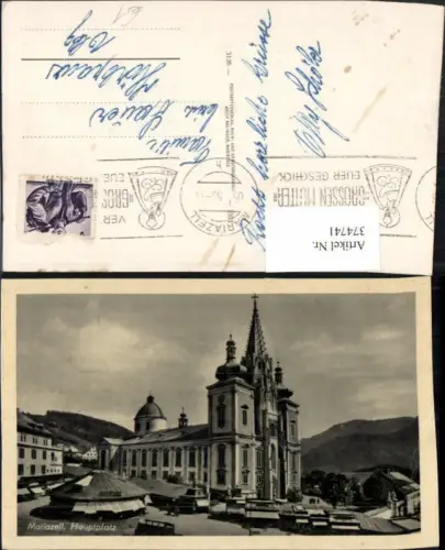 374741,Mariazell Hauptplatz Kirche