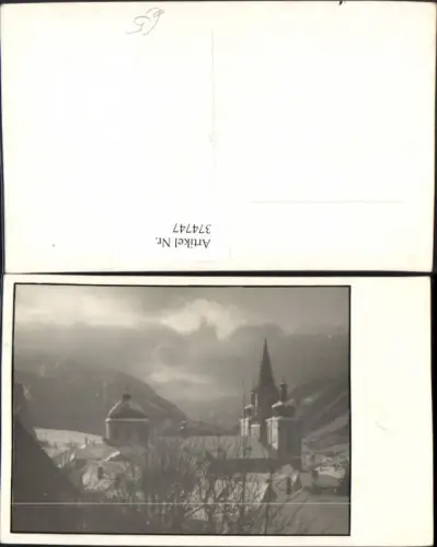 374747,Foto AK Mariazell Kirche Winterbild
