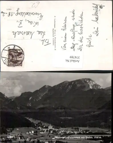 374789,Mariazell Totale m. Tonion Bergkulisse