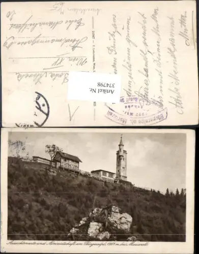 374798,Mariazell Bürgeralpe Aussichtsturm Almwirtschaft