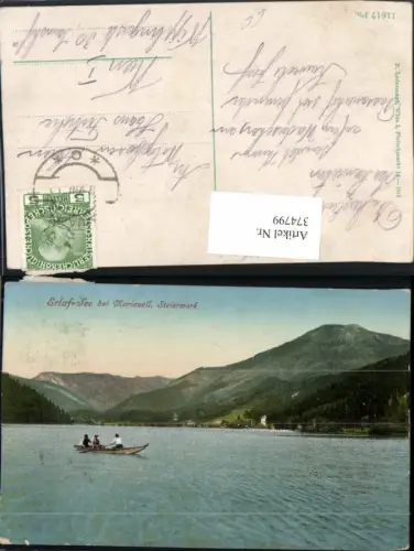 374799,Mariazell Erlafsee Erlaufsee See Ruderboot