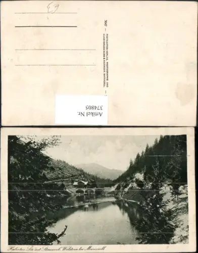 374805,Mariazell Walstern Walster Hubertussee See m. Stauwerk