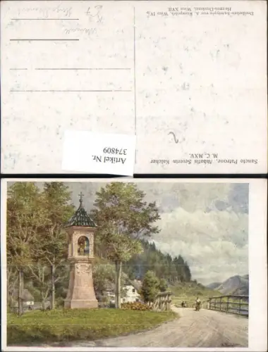 374809,Künstler AK Hugo Darnaut Mariazell Sancto Patrone Abbatis Severin Kalcher Bildstock