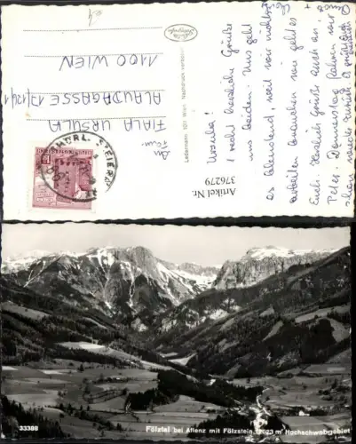 376279,Fölztal b. Aflenz m. Fölzstein Bergkulisse