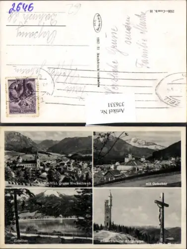 376331,Mariazell Totale Aussichtsturm Erlafsee Erlaufsee Mehrbildkarte