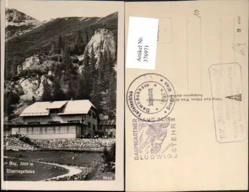 376971,Rax Waxriegelhaus Berghütte b. Kapellen Bergkulisse