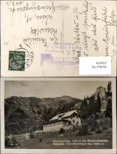 376979,Waxriegelhaus Berghütte b. Kapellen Bergkulisse