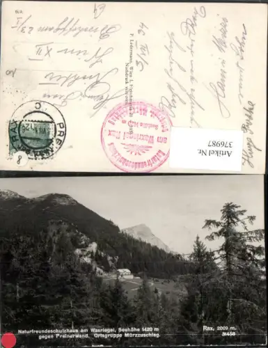 376987,Naturfreundeschutzhaus Berghütte am Waxriegel b. Kapellen geg. Preinerwand