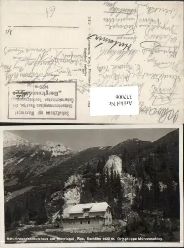 377006,Naturfreundeschutzhaus Berghütte am Waxriegel b. Kapellen Bergkulisse