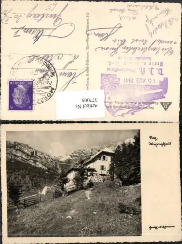 377009,Rax Waxriegelhaus Berghütte b. Kapellen Bergkulisse